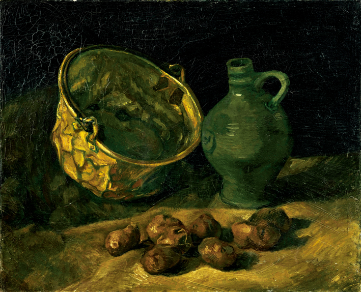  文森特·威廉·梵高  Vincent Willen Van Gogh —— 铜锅、瓶子